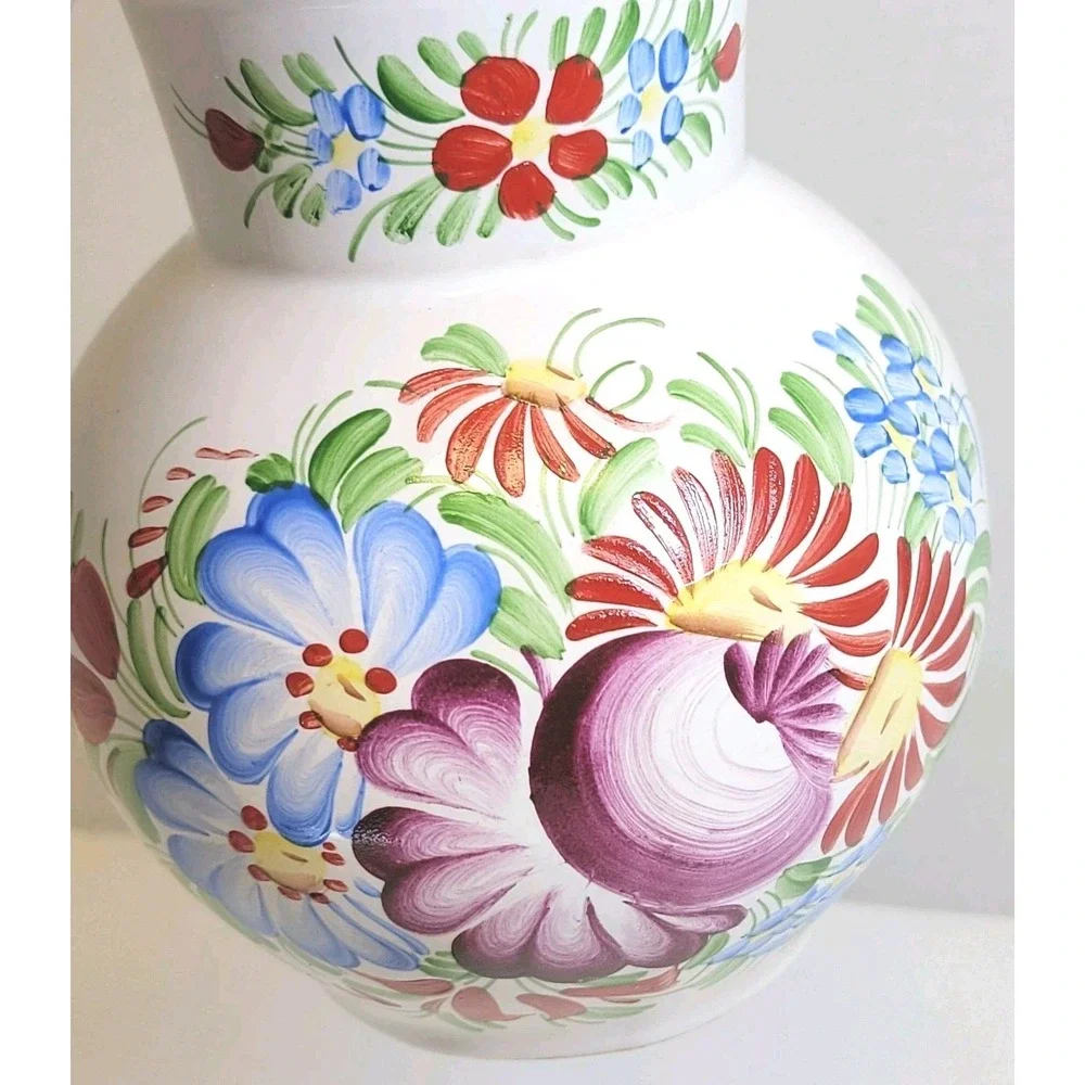 Chodovia Domažlice Hand-Painted Floral‎ Vase 5